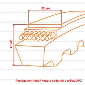 Ремень клиновой XPC зубчатый